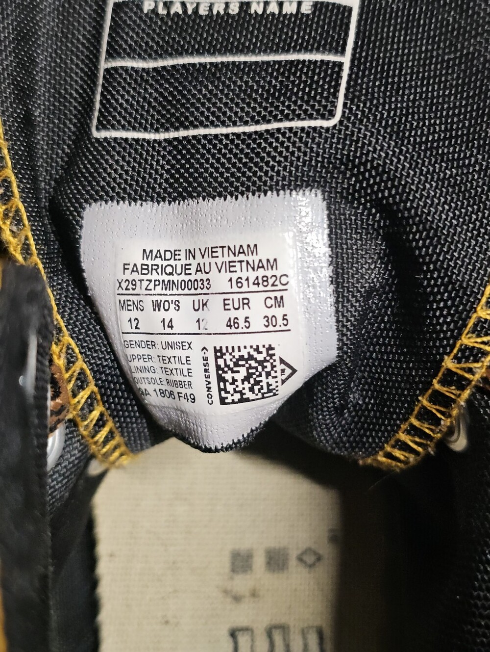 CONVERSE CHUCK 70 GORE-TEX HIGH GTX HI Mens Sz 12 Womens 14 - Gold 161482C - Picture 10 of 10